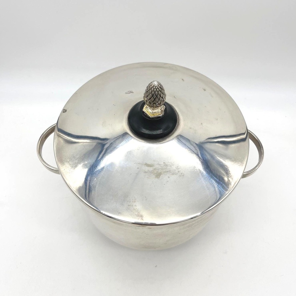 English Silver Mfg Corp Vintage Silver Plate Ice Bucket Pineapple Finial USA - Picture 2 of 9